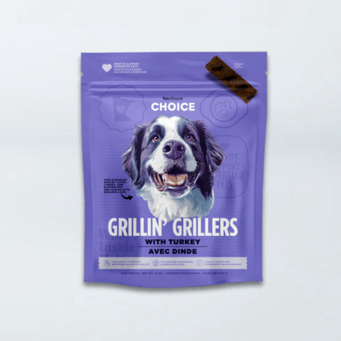 NutriSource Choice Grillin' Grillers Dog Treats - Turkey - 12oz Bag