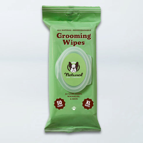 Natural Dog Company Dog Grooming Wipes - 50 Count