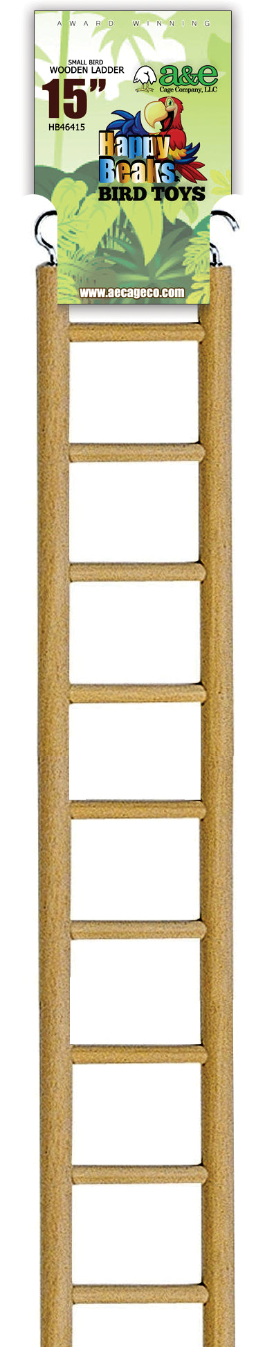 A&E Small Bird Wooden Ladder - 15"