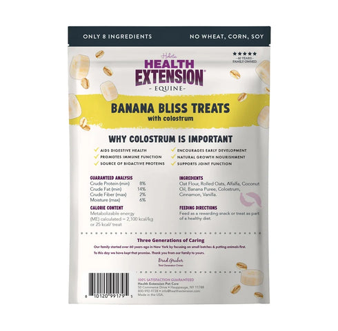 Health Extension Equine Horse Treats - Banana Bliss - 2lb Bag