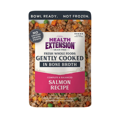 Health Extension Grain Free Gently Cooked Cat & Dog Food - Salmon - 3oz Pouch