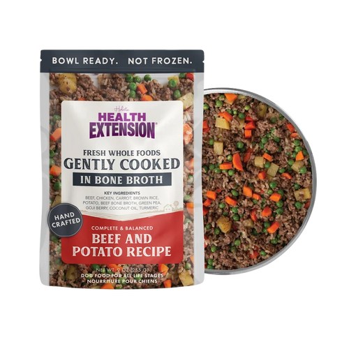 Health Extension Gently Cooked Cat & Dog Food - Beef & Potato - 3oz Pouch
