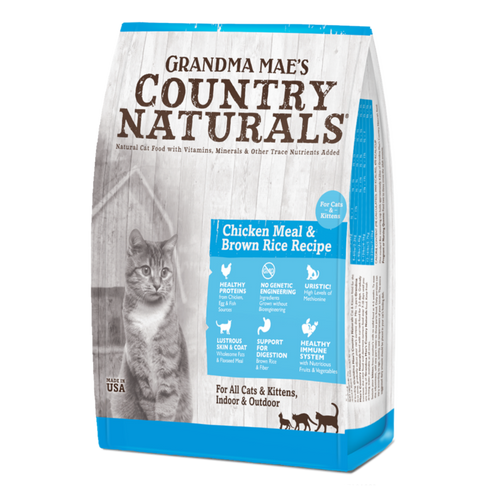 Grandma Mae's Country Naturals Dry Cat Food - Chicken & Brown Rice - 12lb Bag