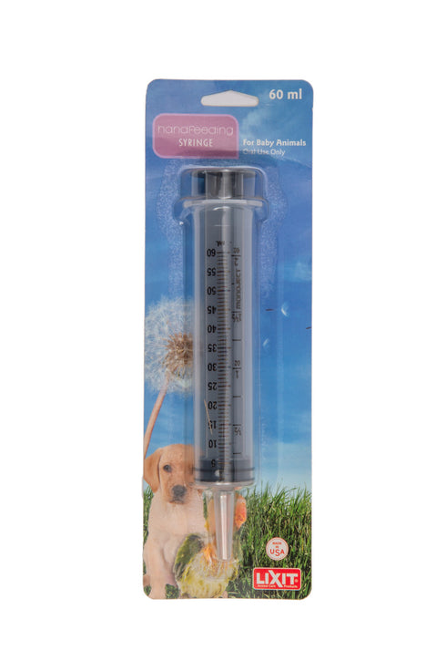 Lixit Hand Feeding Syringe - 60ml