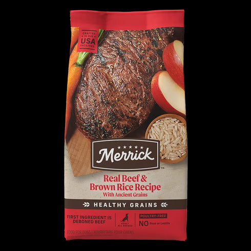Merrick Classic Healthy Grains Dry Dog Food - Real Beef & Brown Rice - 33lb Bag