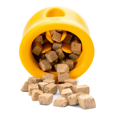 West Paw Toppl Puzzle Dog Toy - Small - Sunflower