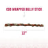Icelandic+ Fish Sticks Dog Chew Treats - Bully & Cod - 12" 3 Pack
