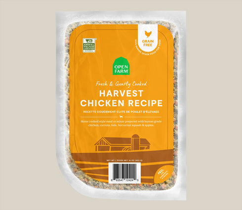 Open Farm Freshly Crafted & Gently Cooked Dog Food - Harvest Chicken - 16oz Bag