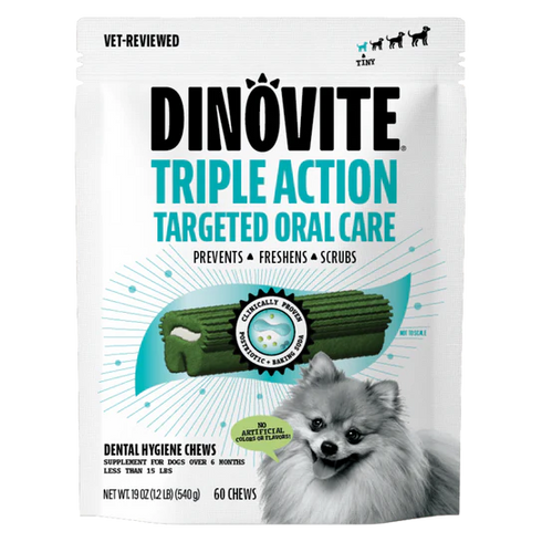 Dinovite Dental Dog Chew Tiny - 20 Count
