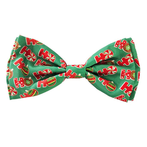 Huxley & Kent Pet Holiday Bow Tie - Large - Ho Ho Ho