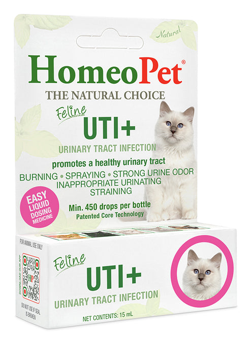 HomeoPet Feline UTI+ Natural Remedy For Cats - 15ml