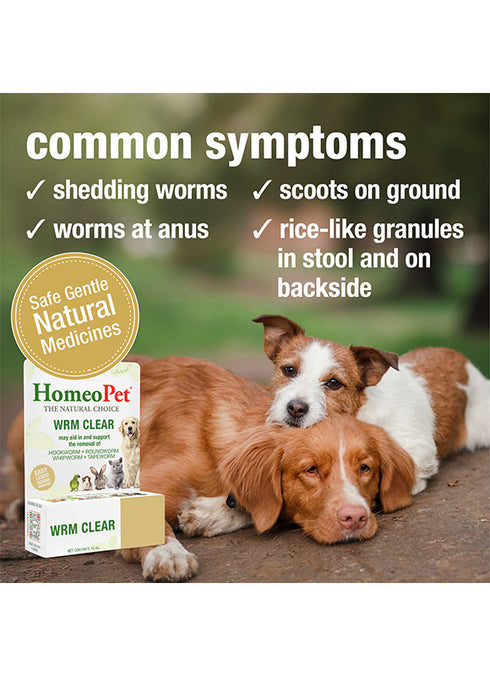 HomeoPet WRM Clear Worm Treatment Multispecies Supplement - 15ml