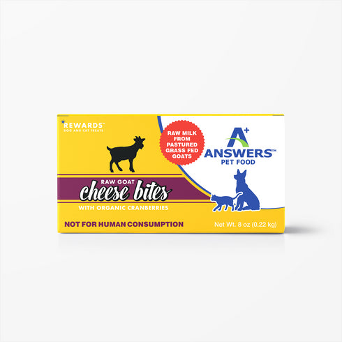 A+ Answers Raw Goat Cheese Bites Treats with Organic Cranberries