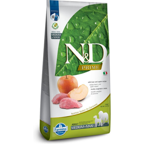 Farmina Grain Free Boar & Apple Medium Maxi Dry Dog Food 26.5lb - Poudre Pet & Feed Supply