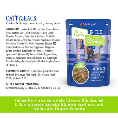 Weruva Cats in the Kitchen Pate Cattyshack Wet Cat Food 3oz - Poudre Pet & Feed Supply 4