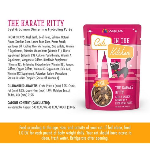 Weruva Cats in the Kitchen Pate The Karate Kitty Wet Cat Food 3oz - Poudre Pet & Feed Supply 4