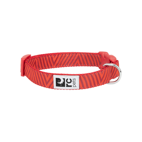 RC PETS Dog Clip Collar, Goji Chevron, XS, 5/8"/ 7"- 9" - Poudre Pet and Feed Supply