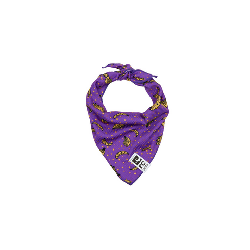 RC PETS Dog Zephyr Cooling Bandana, Bananas, S/M, 8" - 17" - Poudre Pet and Feed Supply