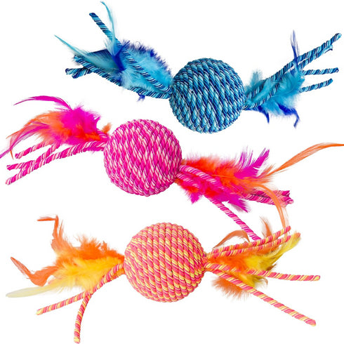 Spot Elasteeez Ball Feather Cat Toy