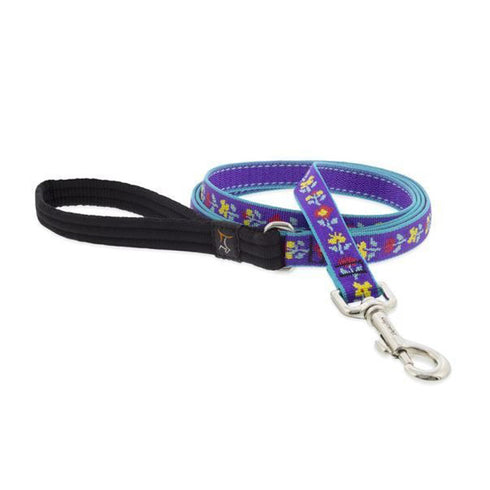 Lupine Dog Leash 3/4" Wide x 6' Length Folk Flower - Poudre Pet and Feed Supply