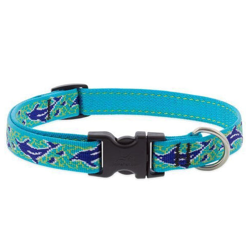 Lupine Collar 3/4" Wide x 15-25" Neck Size Dolphin Bay - Poudre Pet and Feed Supply