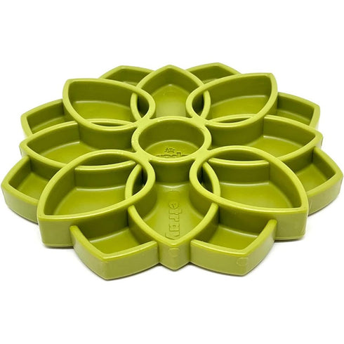 SodaPup Mandala eTray Durable Slow Feeder Tray Green - Poudre Pet and Feed Supply