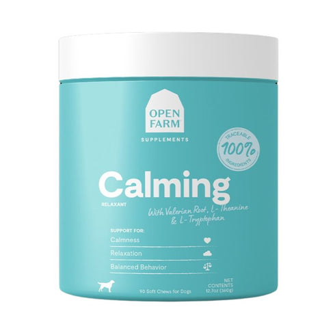 Open Farm Calming Supplement Chews for Dogs 90 Soft Chews - Poudre Pet and Feed Supply