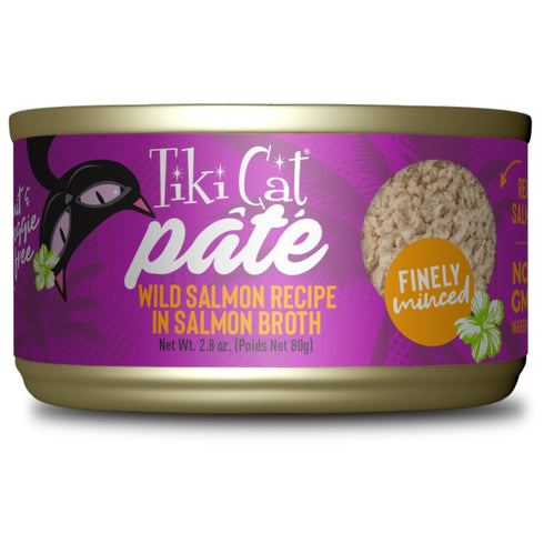 Tiki Cat Luau Pate Wild Salmon Recipe Cat Food 2.8oz - Poudre Pet and Feed Supply