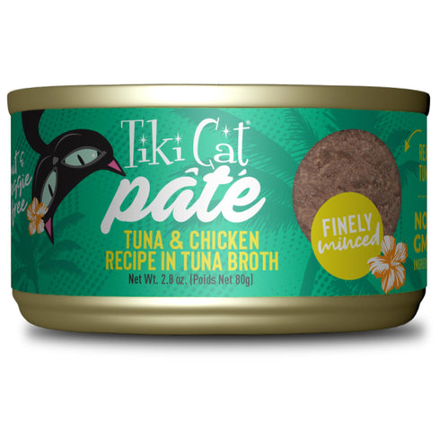Tiki Cat Luau Tuna & Chicken Pate Canned Cat Food 2.8oz - Poudre Pet and Feed Supply
