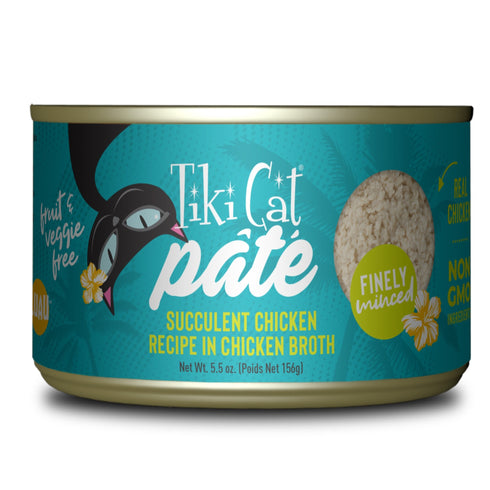 Tiki Cat Luau Pate Succulent Chicken Recipe Cat Food 5.5oz - Poudre Pet and Feed Supply