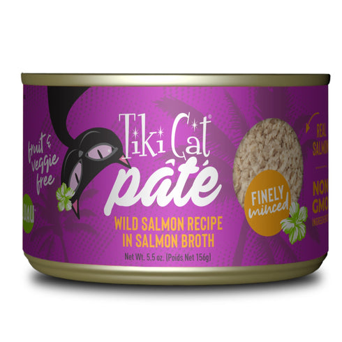 Tiki Cat Luau Pate Wild Salmon Recipe Cat Food 5.5oz - Poudre Pet and Feed Supply