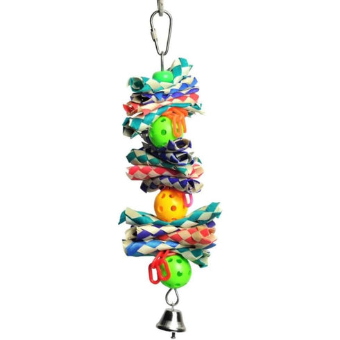 A&E Happy Beaks Hanging Finger Traps & Balls Bird Toy - Poudre Pet & Feed Supply