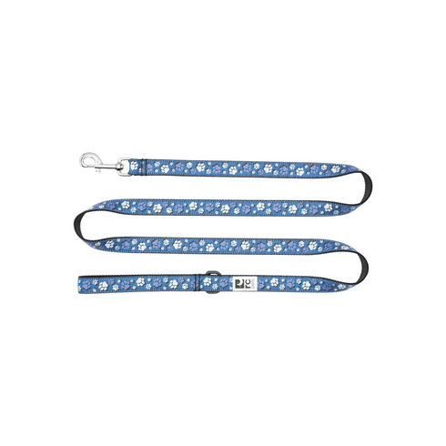 RC PETS Dog Leash, Fresh Tracks Blue, 1x6"- Poudre Pet and Feed Supply
