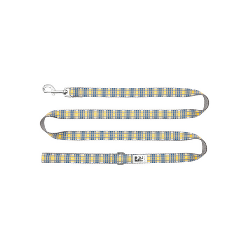 RC PETS Dog Leash, Marigold Plaid, 1x6'- Poudre Pet and Feed Supply