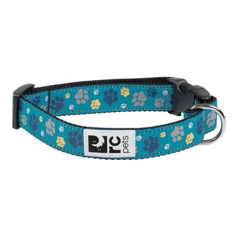 RC Pets Clip Collar Small 3/4" Fresh Tracks Teal - Poudre Pet & Feed Supply