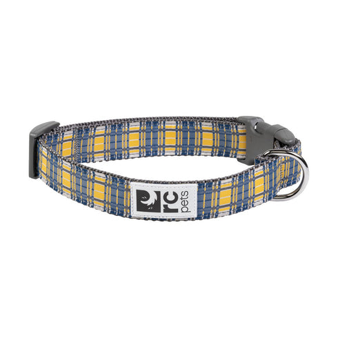 RC Pet Products Clip Dog Collar Small 3/4" Marigold Plaid poudrefeed.com