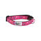 RC PETS Dog Collar, Fresh Tracks Pink, L, 1" - Poudre Pet and Feed Supply