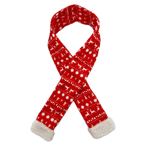 Huxley & Kent Red Fairisle Scarf for Dogs & Cats - Poudre Pet & Feed Supply