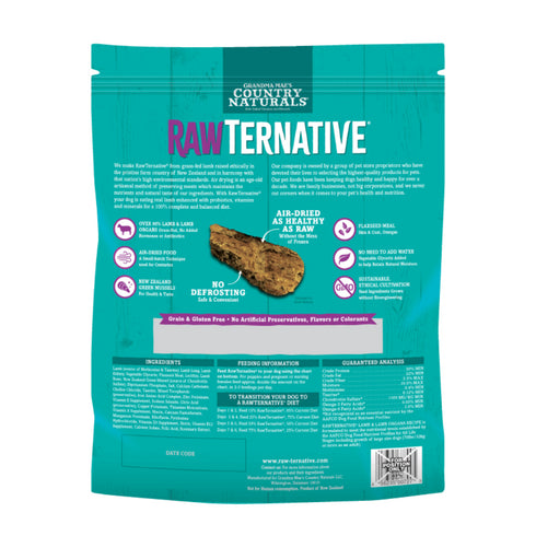 Grandma Mae's RawTernative Air Dried Lamb Dog Food 5oz - Poudre Pet and Feed Supply