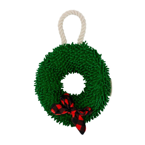 Tall Tails Wreath Plush Squeaker Dog Toy - Poudre Pet and Feed Supply