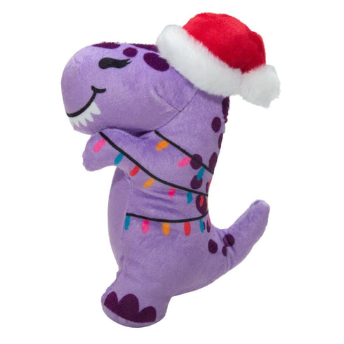 Snugarooz T-rex With Christmas Lights Dog Toy - Poudre Pet and Feed Supply