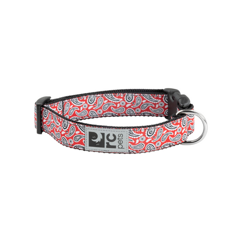 RC PETS Dog Clip Collar, Rebel Red, Large, 1"/ 15" - 25" - Poudre Pet and Feed Supply