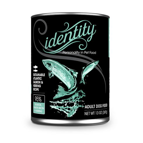 Identity 95% Sustainable Atlantic Salmon & Herring Pate Wet Dog Food 13oz poudrefeed.com