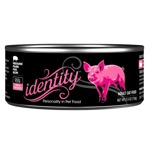 Identity 95% Free-Range Prairie Pork & Pork Broth Wet Cat Food 5.5oz - Poudre Pet and Feed Supply