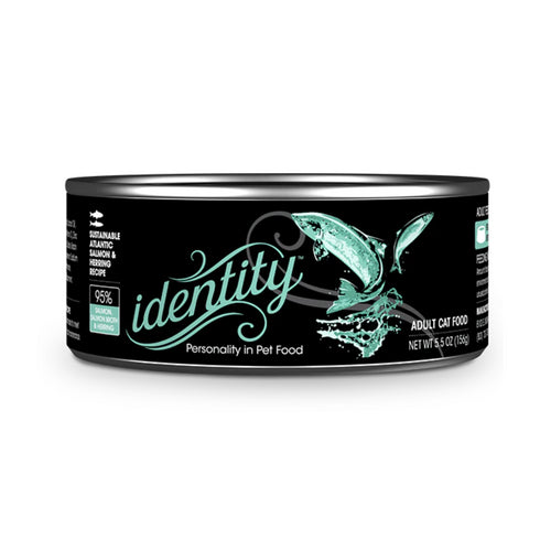 Identity 95% Sustainable Atlantic Salmon & Herring Pate Wet Cat Food 5.5oz poudrefeed.com