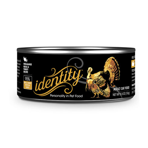 Identity 95% Free-Range Quail Turkey Broth & Turkey Pate Wet Cat Food 5.5oz poudrefeed.com