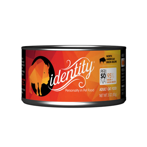 Identity Persona 95% North American Bison & Bison Broth Pate Wet Cat Food 3oz poudrefeed.com