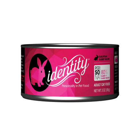 Identity Persona 80% European Rabbit & Rabbit Broth Pate Wet Cat Food 3oz poudrefeed.com