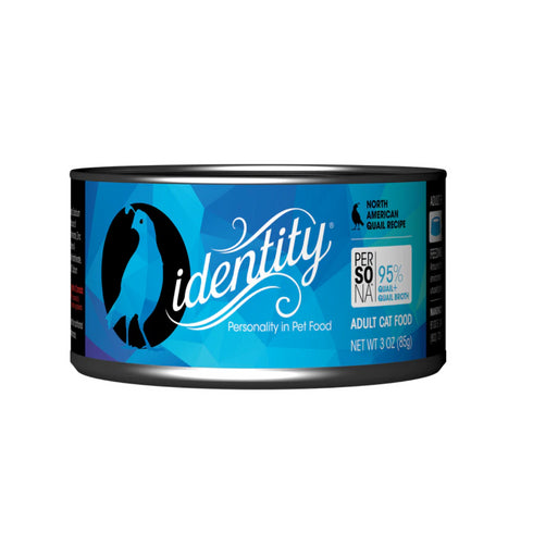 Identity Persona 95% North American Quail & Quail Broth Pate Wet Cat Food 3oz poudrefeed.com