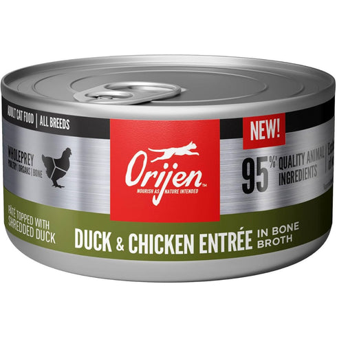 Orijen Duck & Chicken in Bone Broth Wet Cat Food 5.5oz - Poudre Pet & Feed Supply